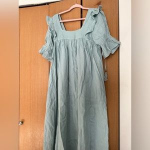 Spell linen mae gown in seafoam